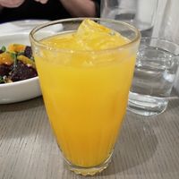 Freshly squeezed orange juice  at Ten Foot Henry in Calgary