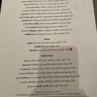 Menu  at Ten Foot Henry in Calgary