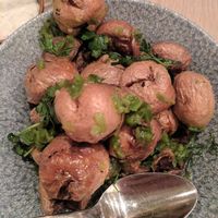 Crispy smashed potatoes at Ten Foot Henry in Calgary
