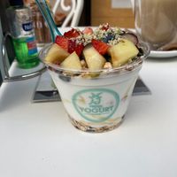 Vegan Joghurt with fruit Salad 😍 at Fresh Yogurt & More in Kos