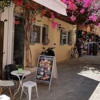 outside at Fresh Yogurt & More in Kos