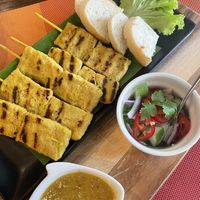 Satay  at Yes Vegan in Pattaya