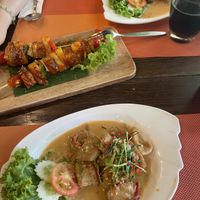 Vegan pork in peanut sauce  at Yes Vegan in Pattaya
