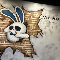 Cool art  at Yes Vegan in Pattaya