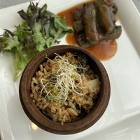 Blue Pea Tofu Bamboo Rice at elemen 元素 - HarbourFront in Central Singapore