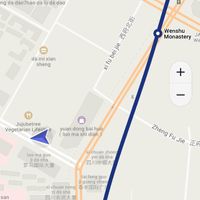 Maps.me location at Jujube Tree 枣子树素餐厅 - 成都铂金城店 in Chengdu