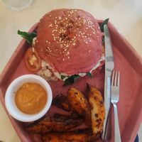 Beyond meat burger paquete at Pulpa Amor Liquido  in Mexico City