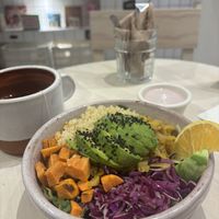 Avocado warrior Buddha bowll  at Pulpa Amor Liquido  in Mexico City