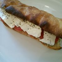 tofu sandwiche at Pulpa Amor Liquido  in Mexico City