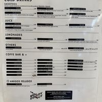 Menu  at Pulpa Amor Liquido  in Mexico City