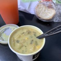 Lime and coconut chowder    at Pike Place Chowder in Seattle