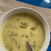 Rich and creamy vegan chowder  at Pike Place Chowder in Seattle