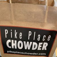 Take home bag   at Pike Place Chowder in Seattle