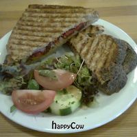 Vegan toasty at Engine Shed in Edinburgh