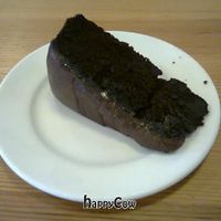 Vegan chocolate cake at Engine Shed in Edinburgh