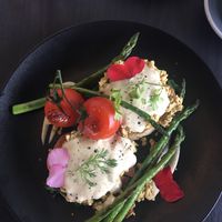 Vegan Benedict at Raw Sugar Cafe in Christchurch