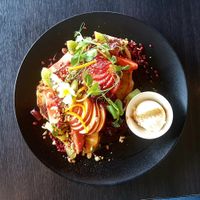 Vegan French toast. Outstanding. at Raw Sugar Cafe in Christchurch