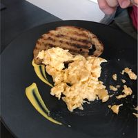 Vegetarian Eggs on toast  at Raw Sugar Cafe in Christchurch