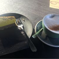 Vegan Raw Jaffa cake and coco chai, absolutely delicious 😋  at Raw Sugar Cafe in Christchurch