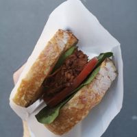 BBQ Jackfruit Sandwich at Raw Sugar Cafe in Christchurch