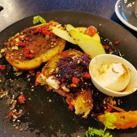 Half way through the vegan french toast 😍 at Raw Sugar Cafe in Christchurch