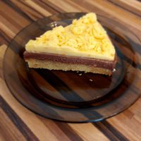 Vegan cake at Namai be Gliuteno in Klaipeda