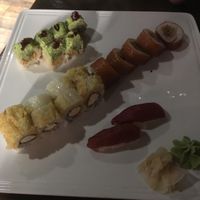 Vegan rolls! Pictures don’t do it justice. at Blue Sushi Sake Grill in Omaha