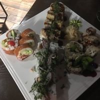 Vegan rolls! Pictures don’t do it justice. at Blue Sushi Sake Grill in Omaha