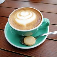 Oatmilk Cappuccino at Cafe Smitten in Bakersfield