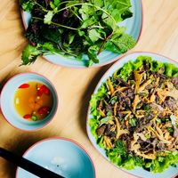 Nem thinh at Achi Vegan House in Hanoi