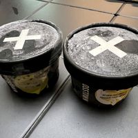Ice cream tubs  at Crosstown Doughnuts - Victoria in London