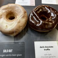 Vegan selection   at Crosstown Doughnuts - Victoria in London