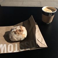 Winter fruit and coffee at Crosstown Doughnuts - Victoria in London