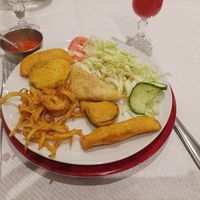 Entrée vegan at Krishna in Limoges
