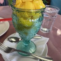 Sweet sticky rice and mango    at Pho Vatsana in Wasilla