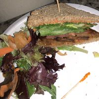 Tempeh bacon, lettuce and tomato sandwich  at Artichoke & Vine in Boca Raton