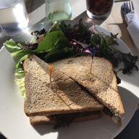 Seitan blt and salad  at Artichoke & Vine in Boca Raton