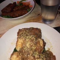 by far the best eggplant rollatini of my lifeeee at Artichoke & Vine in Boca Raton