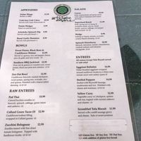 Menu at Artichoke & Vine in Boca Raton