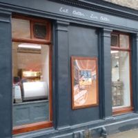 great new shop front at Henderson's Shop and Salad Table in Edinburgh