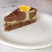 Vegan cheese cake at Henderson's Shop & Deli, Edinburgh at Henderson's Shop and Salad Table in Edinburgh