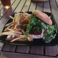 Vegan Da Aina burger at Rebel Kitchen in Kealakekua