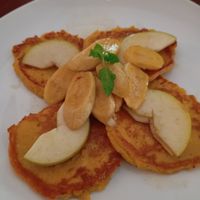 Chickpeas pancakes at Footprint Cafes in Siem Reap