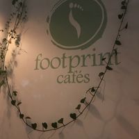 Outside  at Footprint Cafes in Siem Reap
