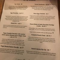 Breakfast menu 🌿 at Footprint Cafes in Siem Reap