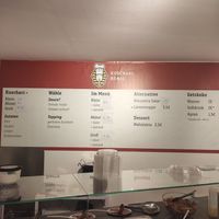 The menu at Kuschari König in Cologne