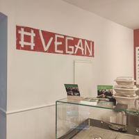 Vegan decorations at Kuschari König in Cologne