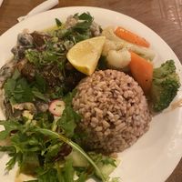 Mushroom creamy curry  at Vantra Vegan in London
