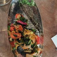 Kimchi salad starter at Vantra Vegan in London