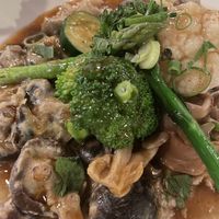 Mushroom dish  at Vantra Vegan in London